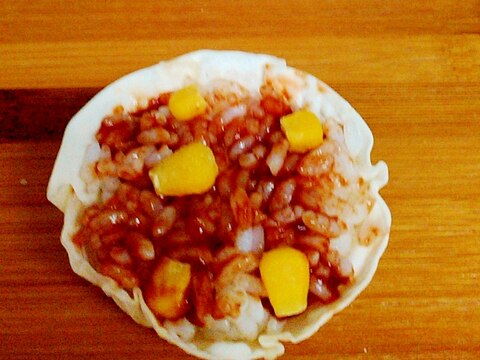 レンジで簡単 餃子の皮でカップご飯 レシピ 作り方 By Nitatan6670 楽天レシピ レンジで簡単 餃子の皮でカップご飯 レシピ 作り方 By Nitatan6670 楽天レシピ